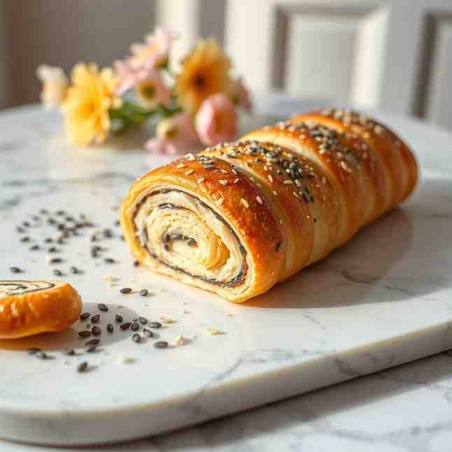 Sweet & Flaky Poppy Seed Roll Pastry - Bake Today